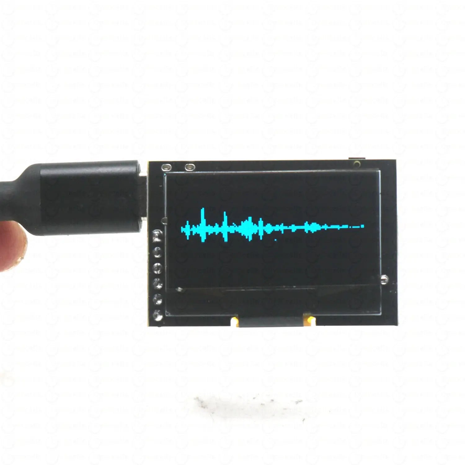 1.3-inch OLED Music Spectrum Display Voice controlled Microphone sounds control spectrum