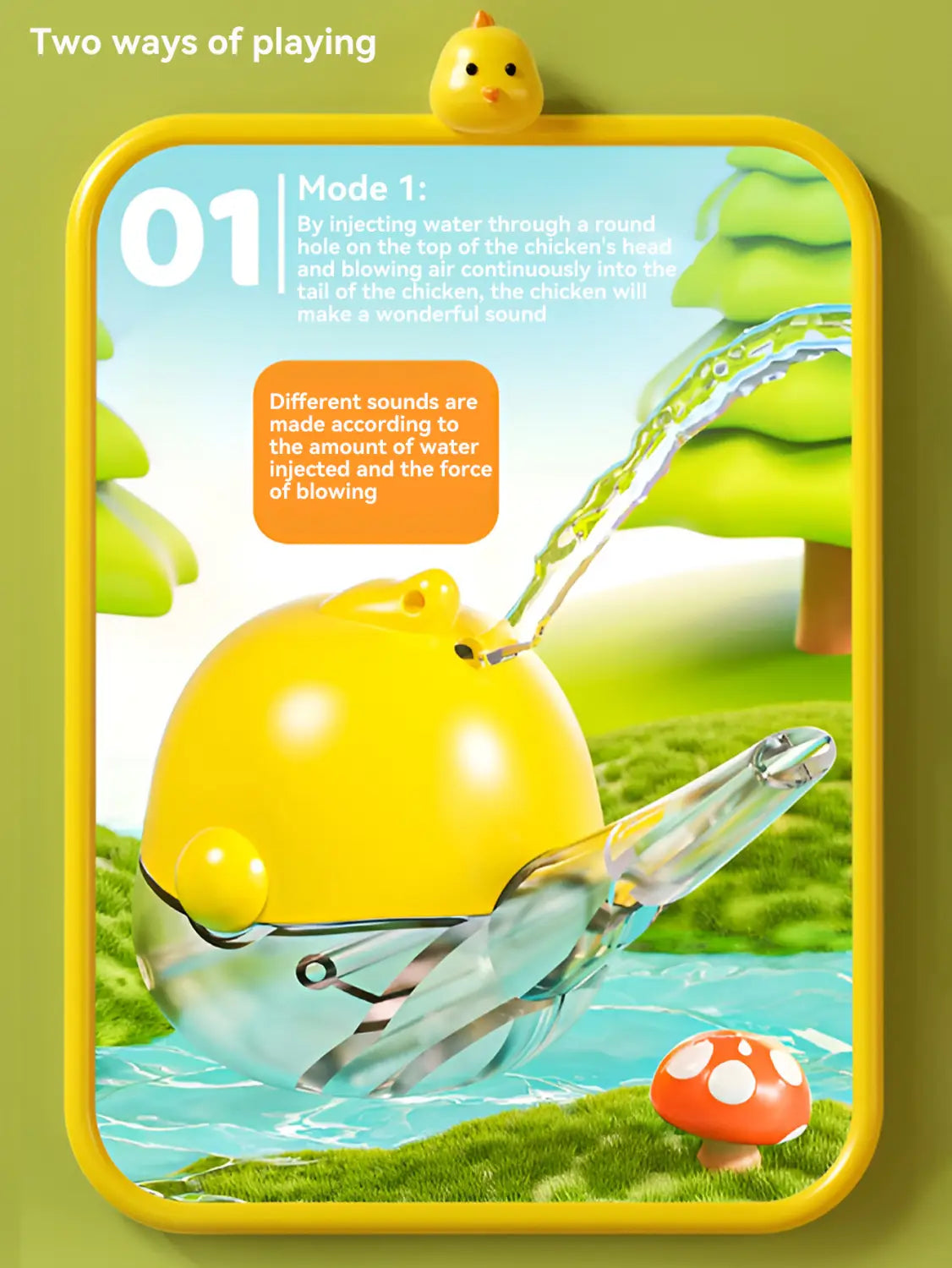 Children’s toy mini whistle blow music water instrument