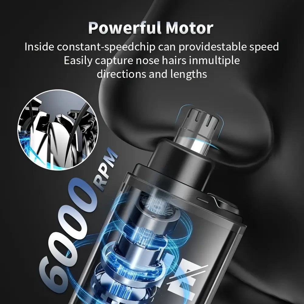 Suitable for men USB charging nose and ear hair trimmer portable electric nose hair clipper mini compact design quick chargin