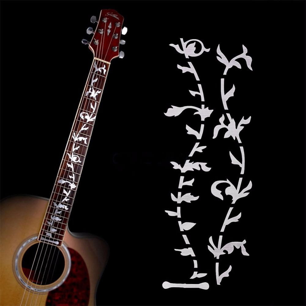 Instrument Decorations Electric Guitar Parts Ultra Thin Stickers Cross Inlay Decals Fretboard Sticker Guitarra Accessories
