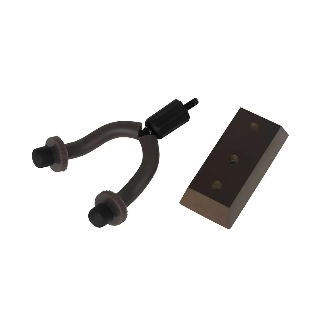 Guitar Wall Mount Hook Stand Walnut Base Metal Wall Stand Bracket for Violin Bass Ukulele Banjo Guitar Parts & Accessories
