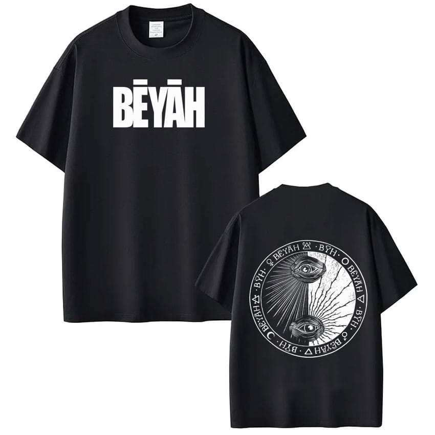 Rapper Damso Beyah Tour 2026 Print Men Women Hip-hop T-shirts Summer Short-sleeved Loose Casual Gothic Punk Cotton T-shirts