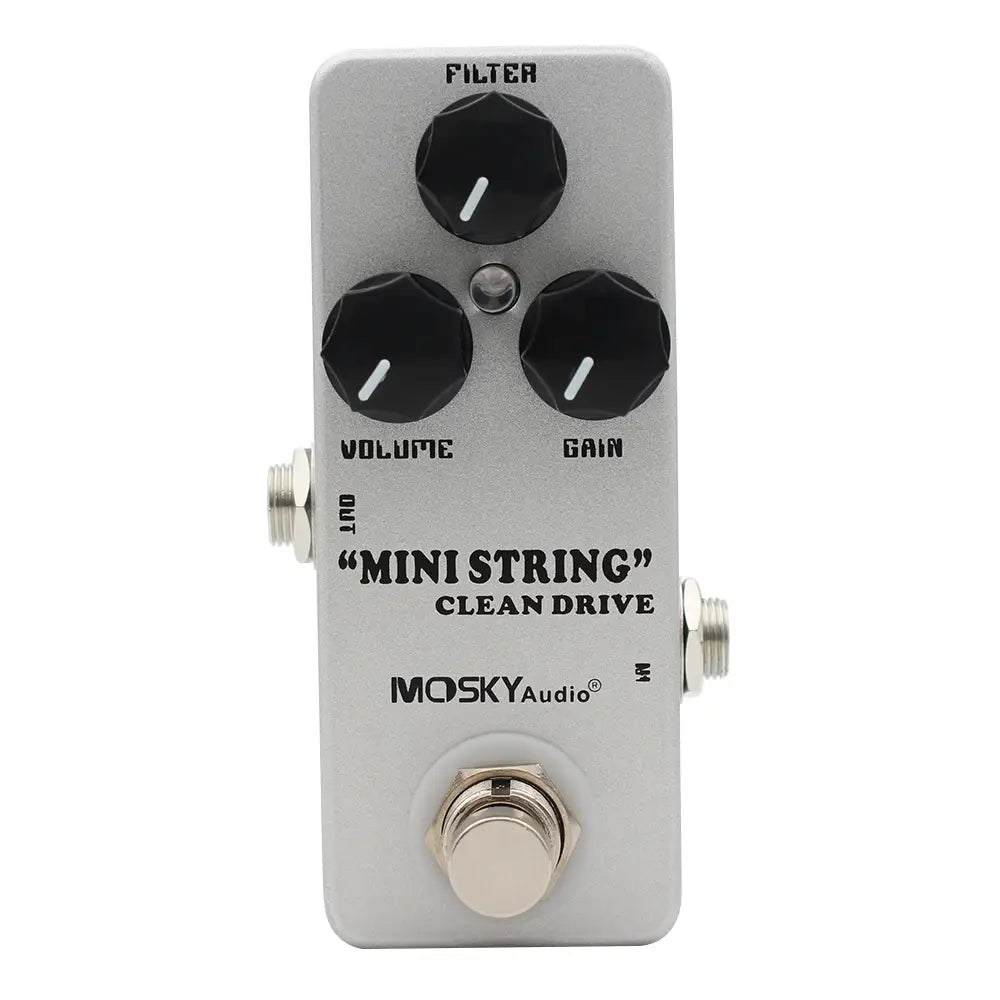 MOSKYAUDIO Mini String Clean Drive Overdrive Guitar Pedal Metal Shell Dynamic EQ Control for Electric Guitar Parts&Accessories