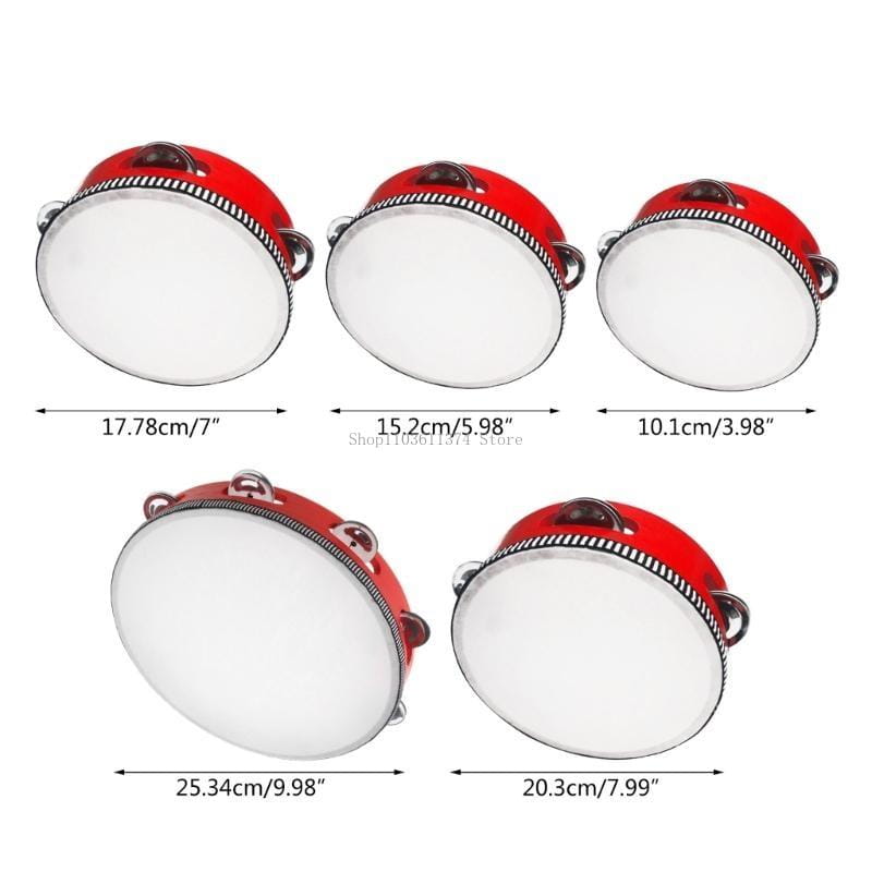 Children Tambourine Round Percussion For Party Dancing Toy Musical Instrument