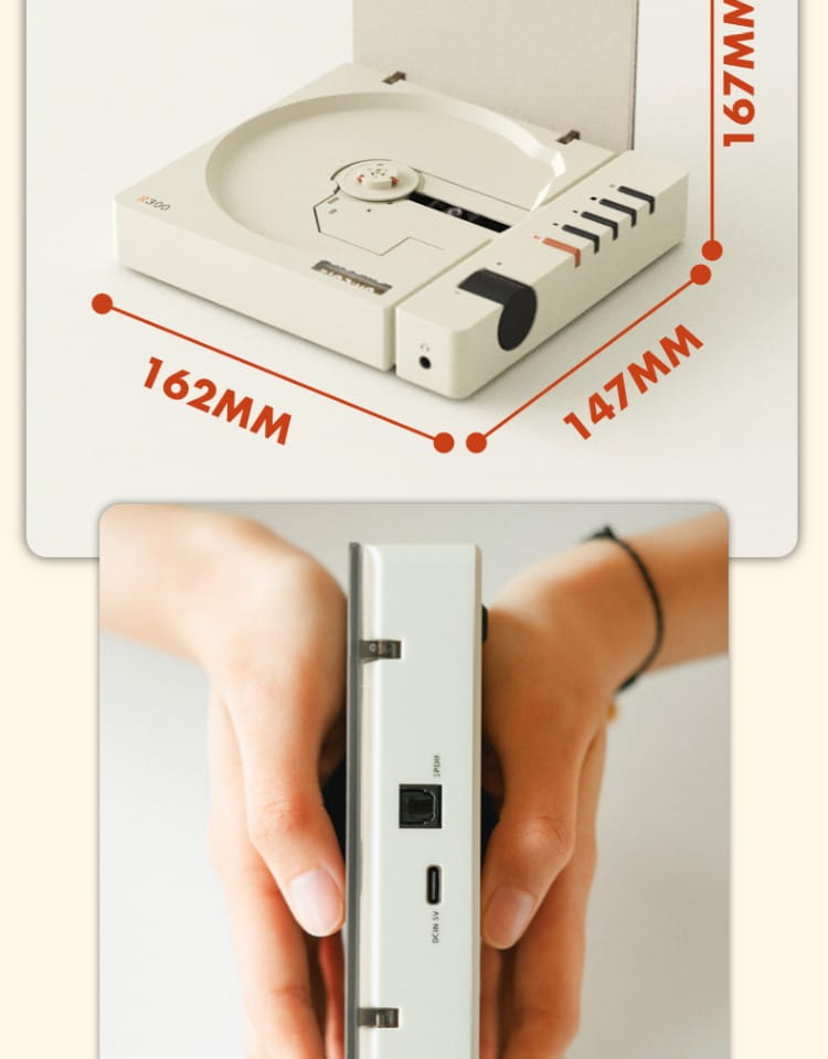 Audiophile Portable CD Player Stylish High Quality Wireless Bluetooth HIFI Album Player Rechargeable Optical Output Walkman