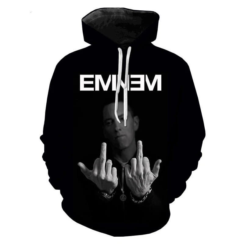 Rapper 3D Printed Eminem Hoodies Hip Hop Long Sleeve Sweatshirts Men Women Hoodie Autumn Hooded for Fashion Pullovers