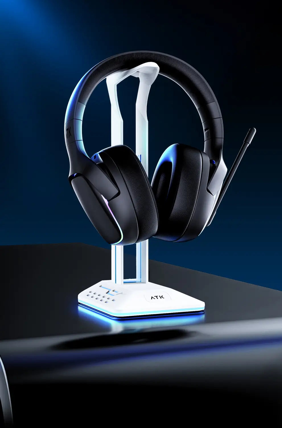 ATK N9 2.4GHz Wireless Gaming Headset with Mic for PS5 PS4 PC Mac Playstation Bluetooth Gaming headphone with Microphone