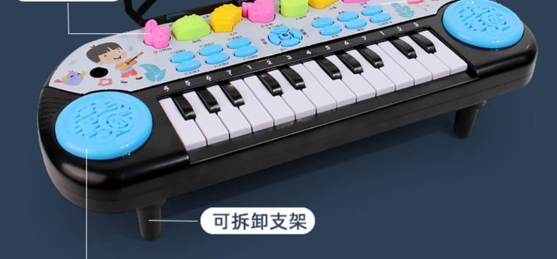 24 Keys Piano Keyboard Interactive Learning Toy with Demo Song Musical Gift for Kids Ages 3-6 Early Education Tool Birthday Gift