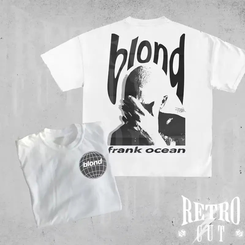 Rapper Frank Retro Graphic T Shirt Men Women Hip Hop Ocean Album Clothing T-Shirts Y2k Unisex Blond Fashion Cotton T-shirt