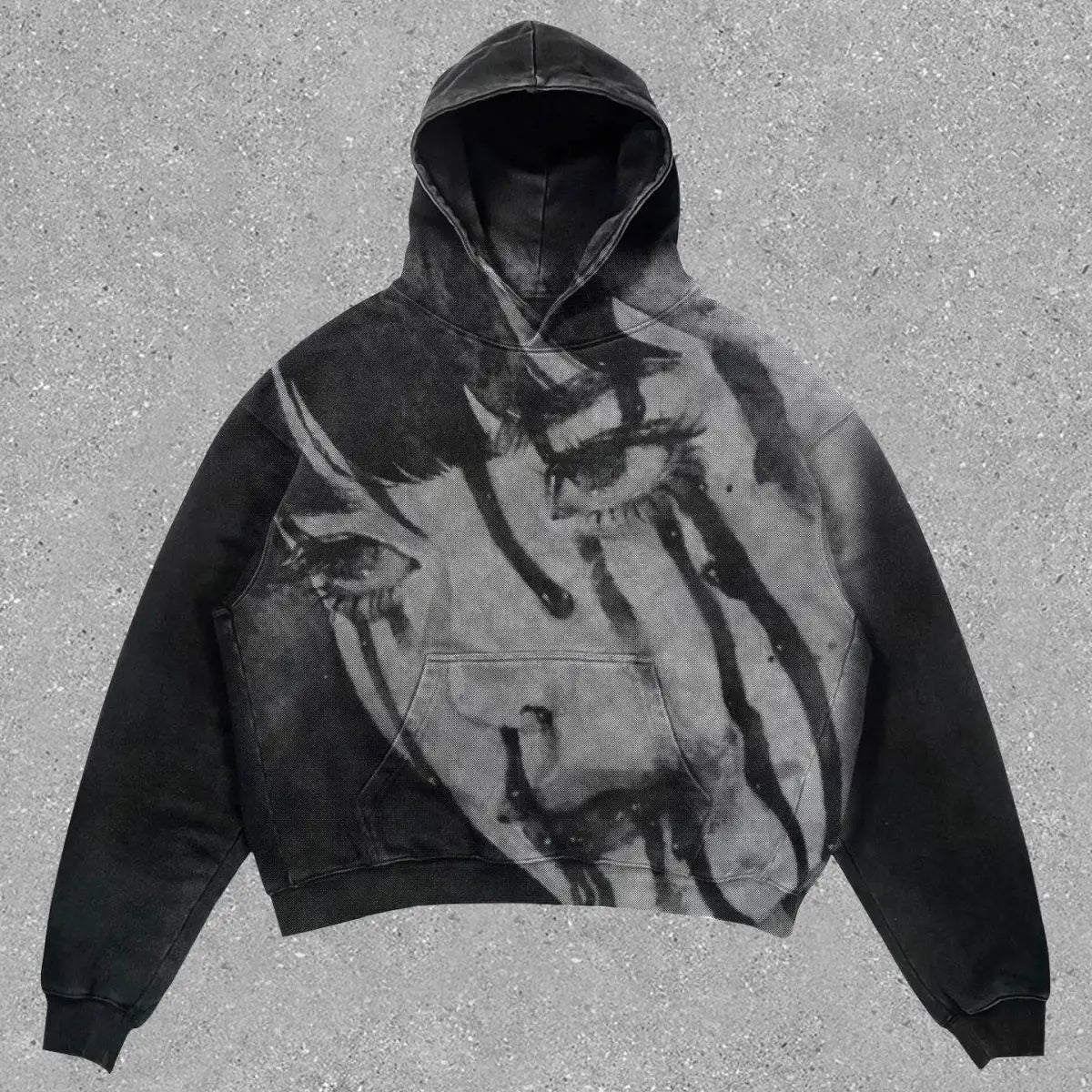 New Rock American Style Sweatshirts for Men Loose Hip Hop Y2k Clothes Korean Harajuku Fashion Simple Man Hoodies Novelty