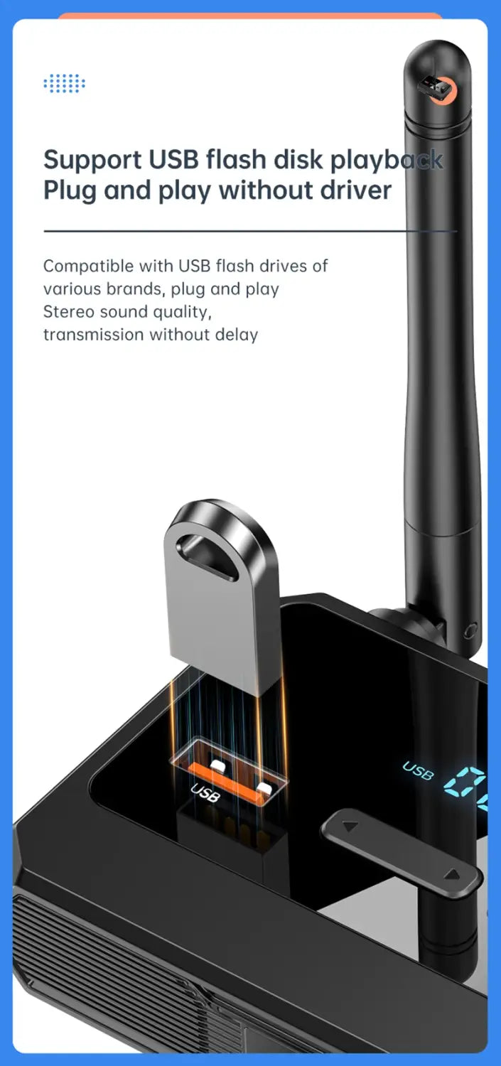 NFC Bluetooth 5.3 Audio Receiver 3.5mm AUX RCA USB U-Disk/TF HIFI Stereo Music Wireless Adapter With Mic For Car Kit Speaker Amp