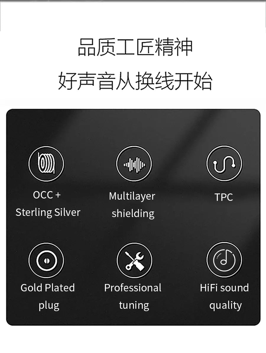 HIFI Stereo 4.4mm AUX to 2RCA Balance Audio Cable High-end One-To-Two Y Splitter For Amplifier Audio Home Theater Balance Cable