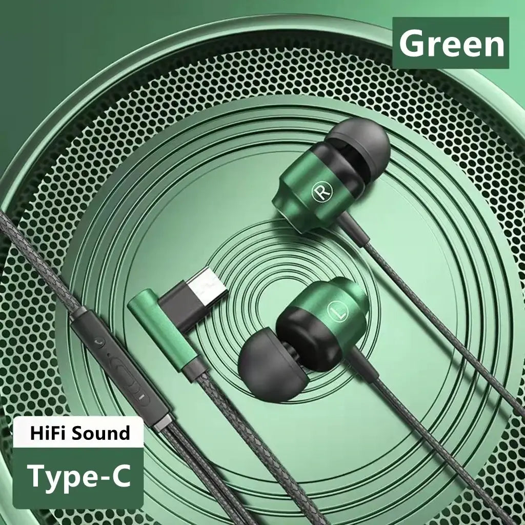NEW Magnetic Wired Game Headphone L Jack HIIF Bass Stereo Music Headset 3.5mm AUX Type-c Earphone For Mobile Phones and Computer