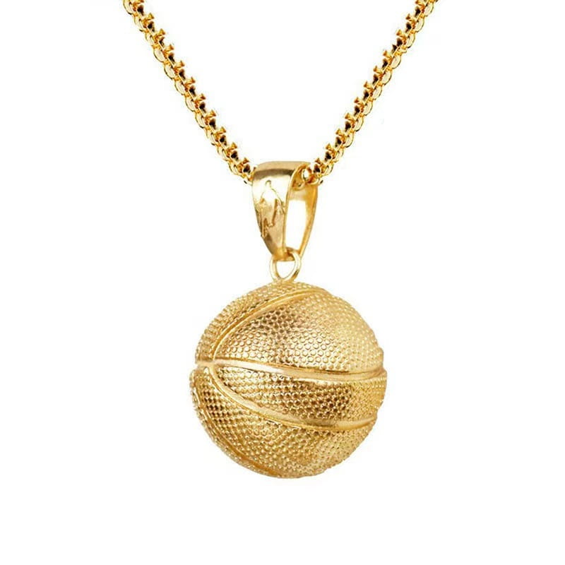 Basketball pendant hip hop personality street sports style pendant jewelry