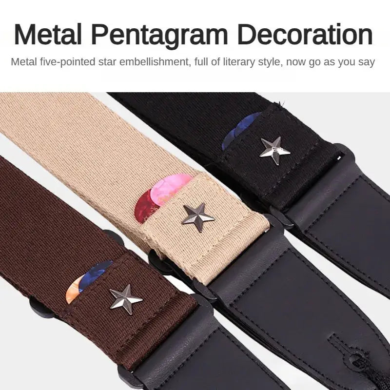 Electric Guitar Strap Acoustic Folk Guitarra Belt Straps Guitar Straps Pick Pocket Guitar Accessories,Thicken the mesh paddles