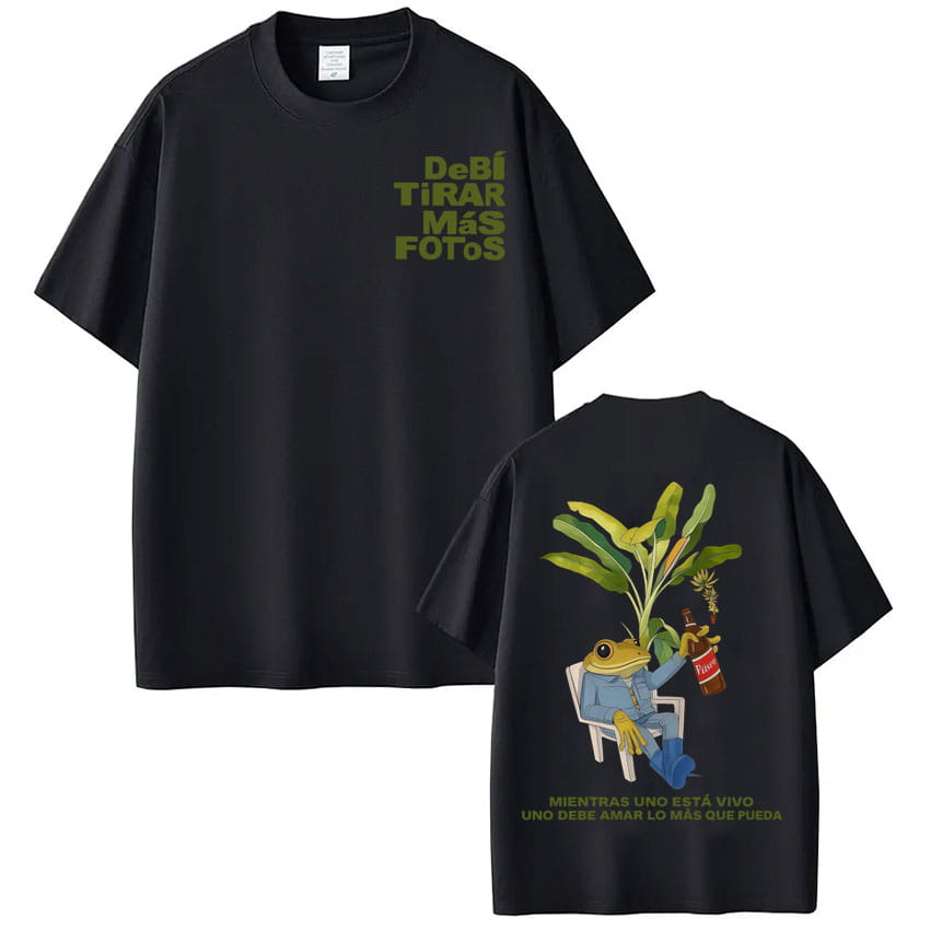 Rapper Bad Bunny T-shirt Debi Tirar Mas Fotos DTMF World Tour T Shirts Men’s Women Fashion Vintage Hip Hop Streetwear T-shirts