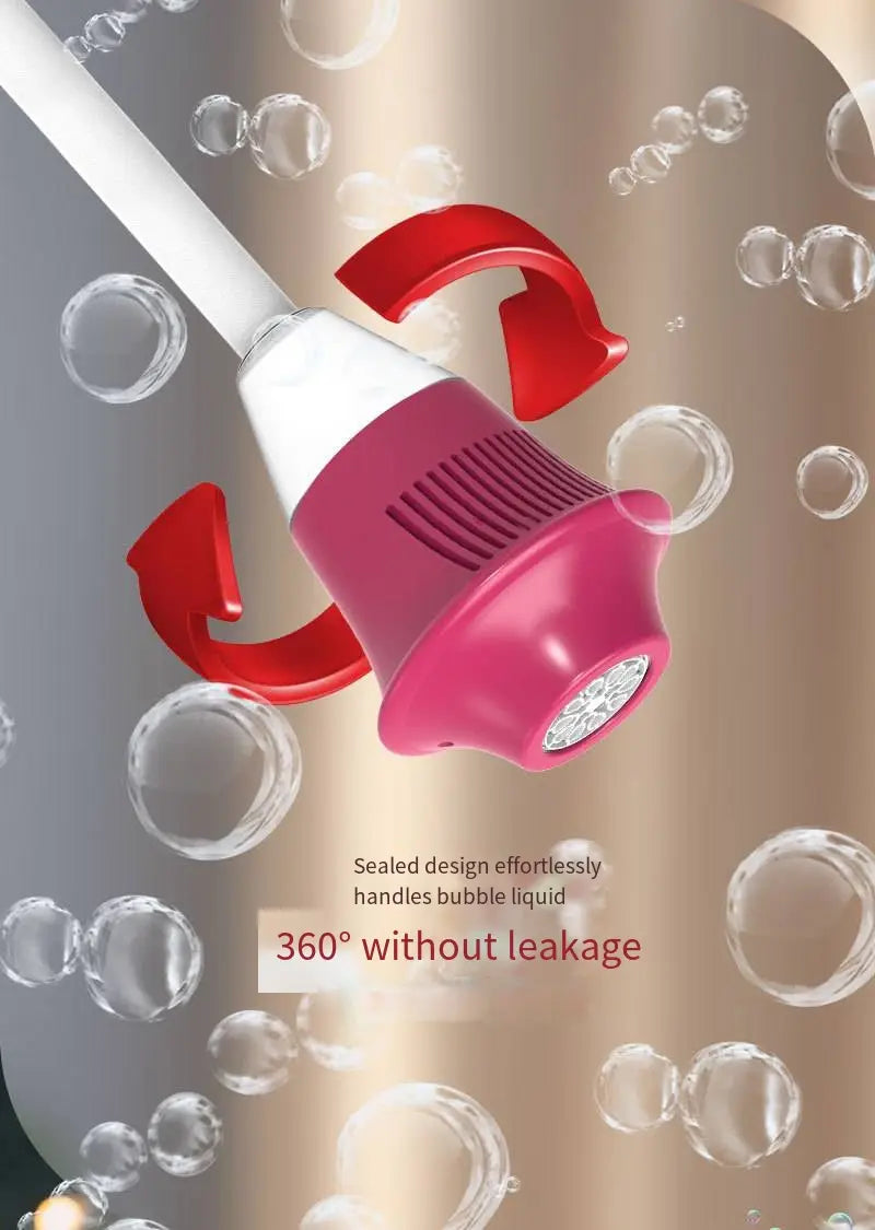 Fully Automatic Bubble Machine Street Light Bubble Machine Music Lighting Outdoor Children’S Toys Without Battery Bubble Water