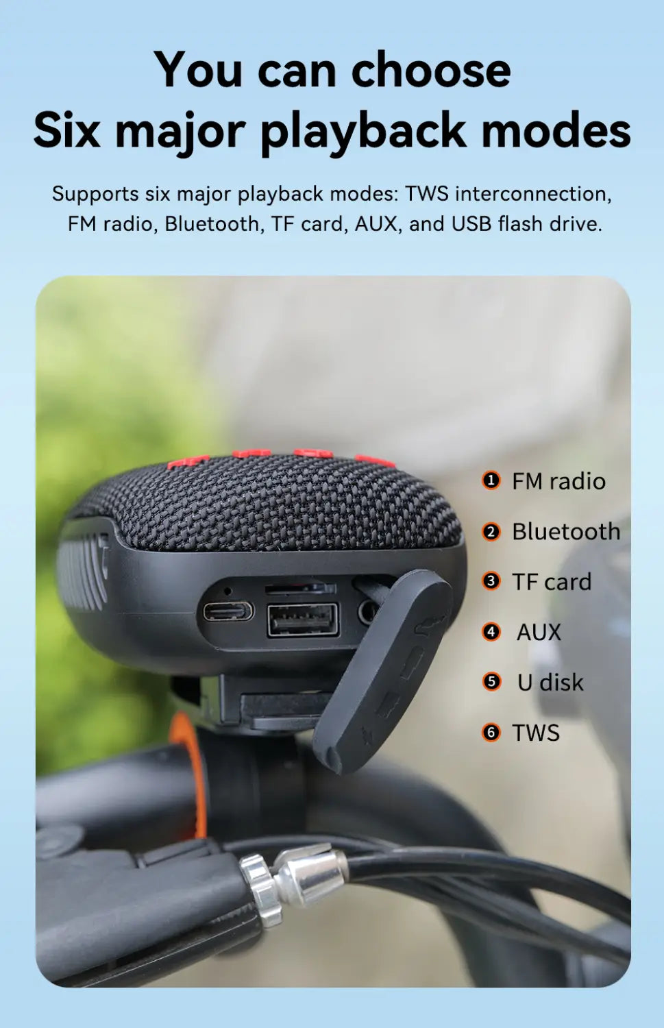 Portable Caixa De Som Bluetooth Speaker Wireless Radio FM Subwoofer Sound Box Music Bass Woofer Mini Waterproof Small Mp3 Column