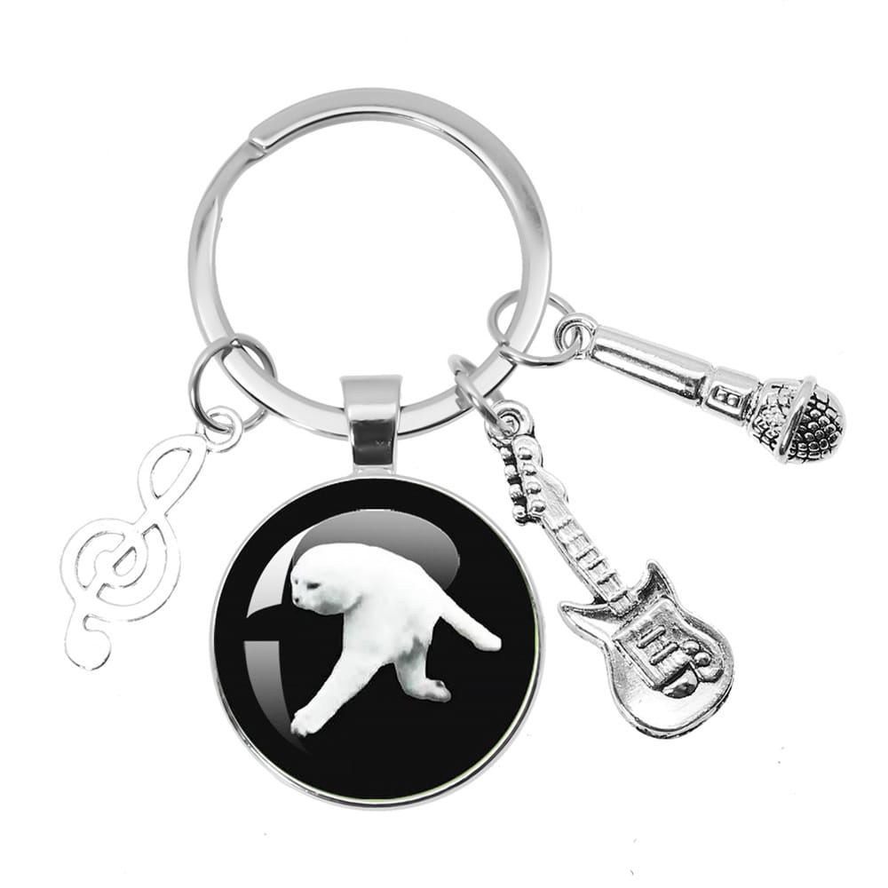 Hip-Hop Aphex Twin Logo Music Themed Keychain Jewelry Backpack Accessories Souvenir Pendant Key Ring Fans Gift
