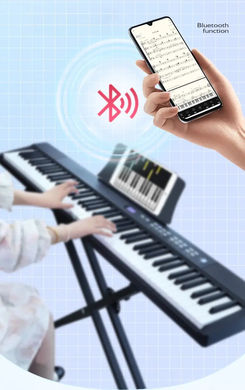 Folding Adult Electronic Piano 88 Keys Professional Midi Bluetooth Controller Keyboard Portable Organ Children’s Musical Piano