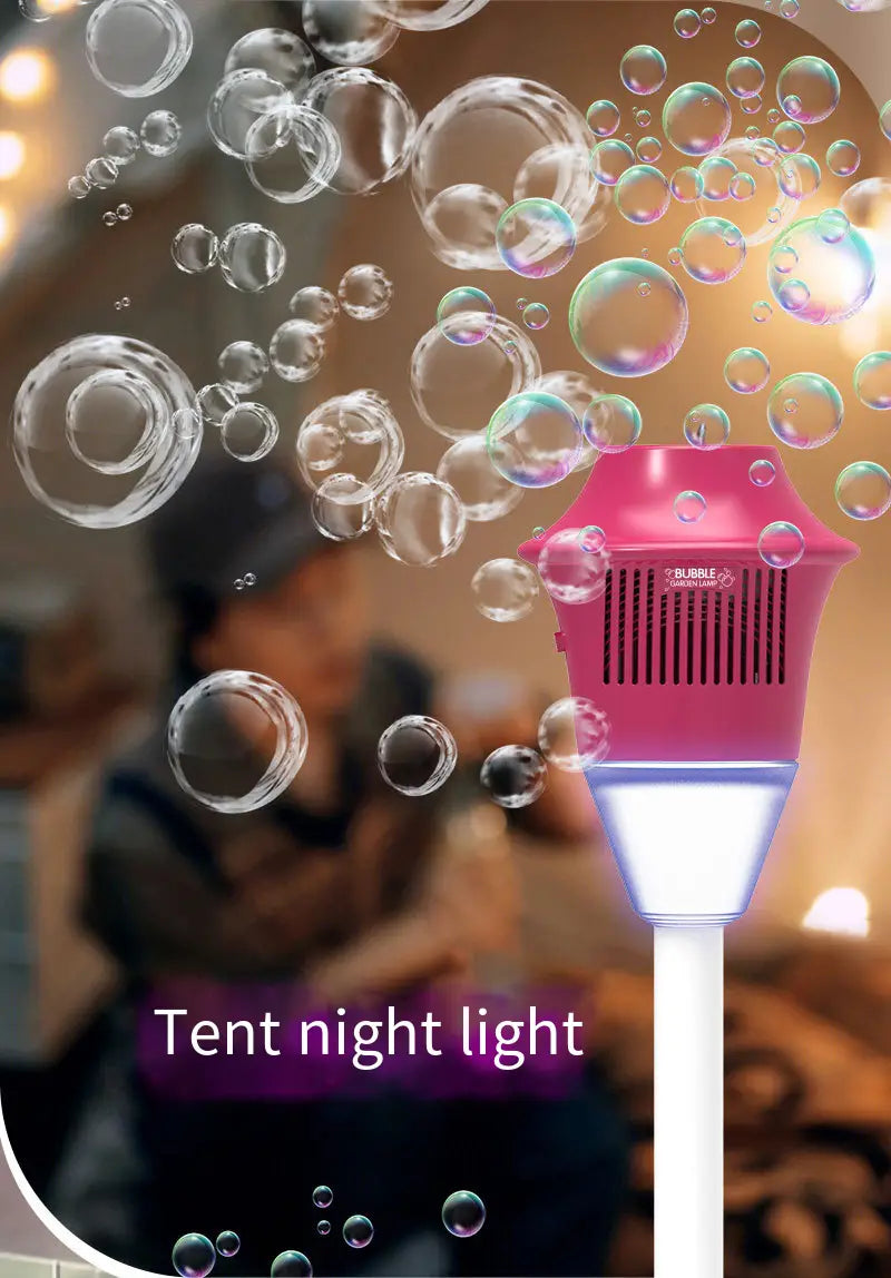 Fully Automatic Bubble Machine Street Light Bubble Machine Music Lighting Outdoor Children’S Toys Without Battery Bubble Water