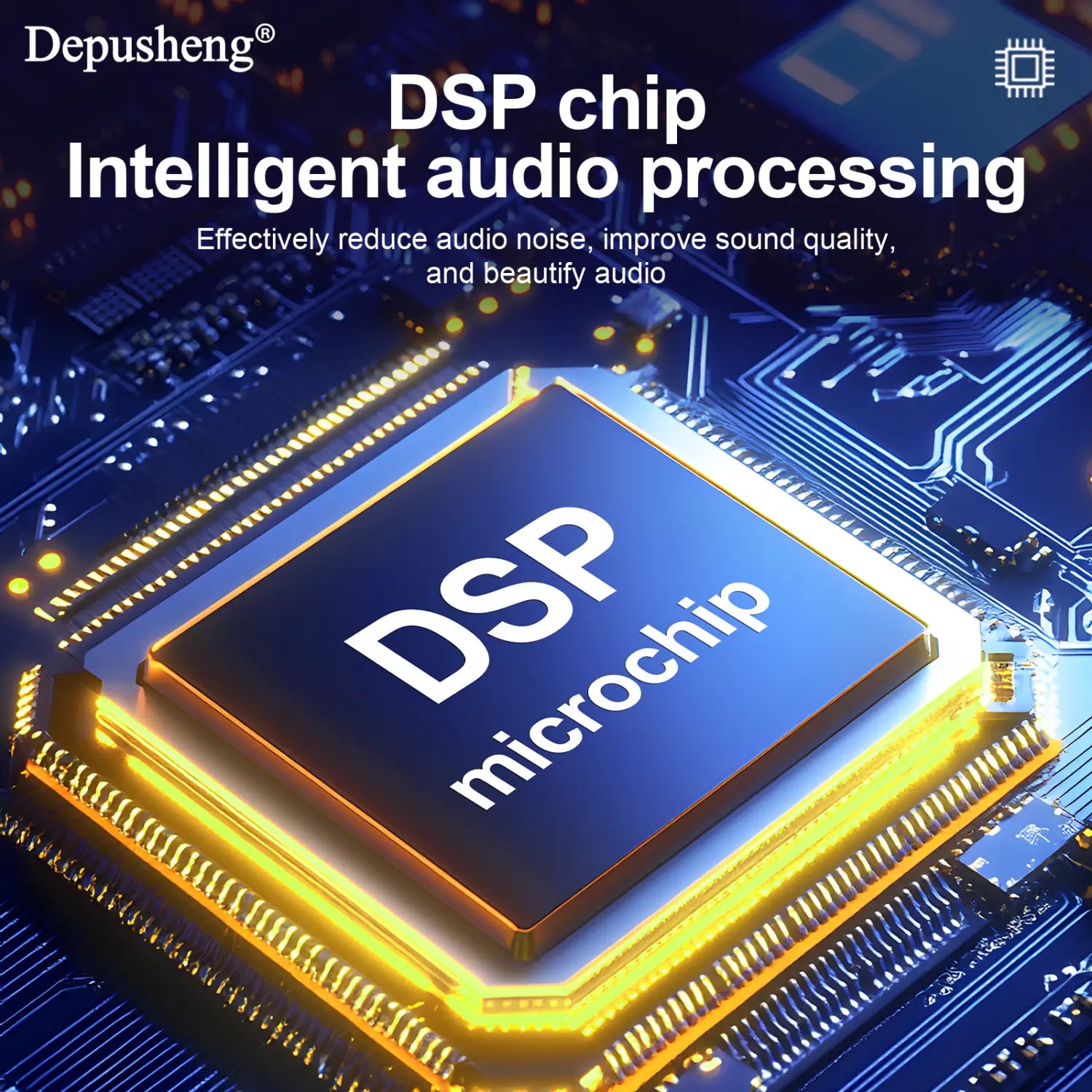 Audio Mixer 4 Channel High Power Amplifie Sound mixing with Microphone Depusheng UF4-M Digital Board Console for Karaoke Stage