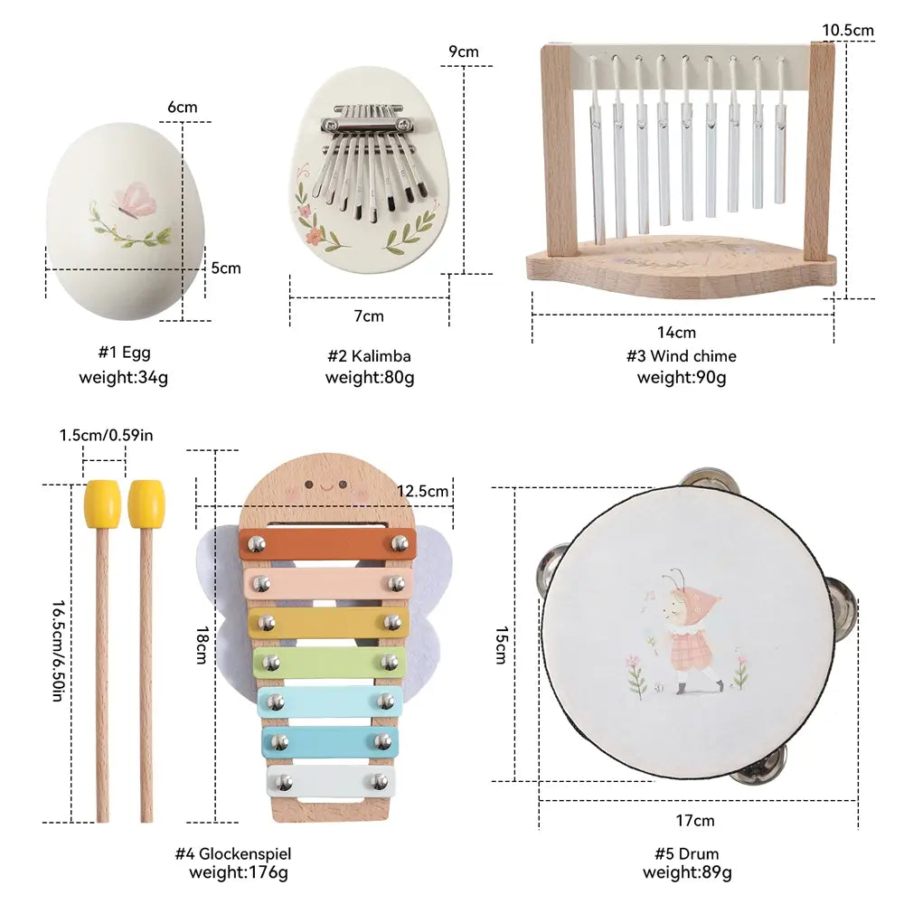 Musical Instruments Montessori Music Baby 12 Months Toys Drum Xylophone Baby Toys Kids Early Educational Wooden Instruments