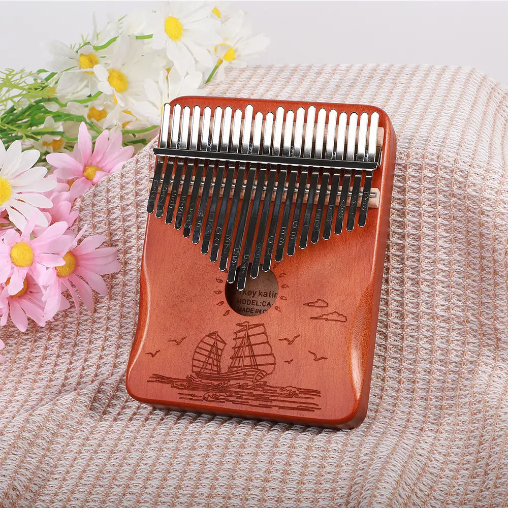 Kalimba Finger Piano 21 Keys 17 Key Thumb Piano Keyboard Musical Instrument Mbira for Beginner Music Lover