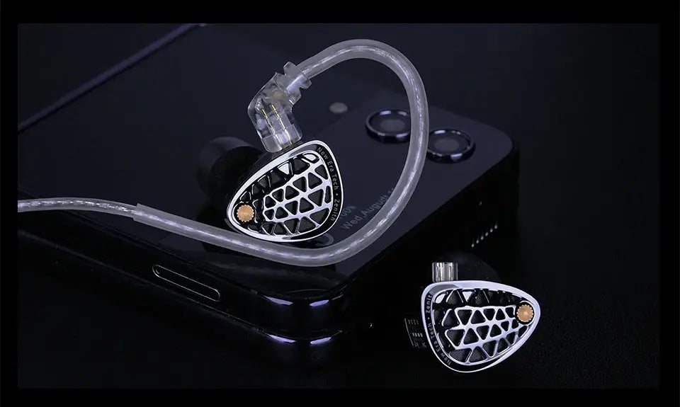 KZ Zenith Earphones Dynamic Driver Unite Headests Hifi Music Earbuds DJ Monitoring with Adjustable Tuning IEM Detachable Cable