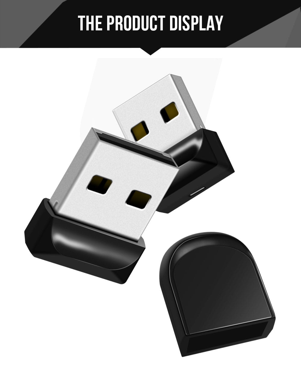 Super Mini Black USB Flash Disk 8GB 64GB Memory Stick Pendrive 32GB 128GB High Speed USB Flash Drives waterproof Portable U Disk