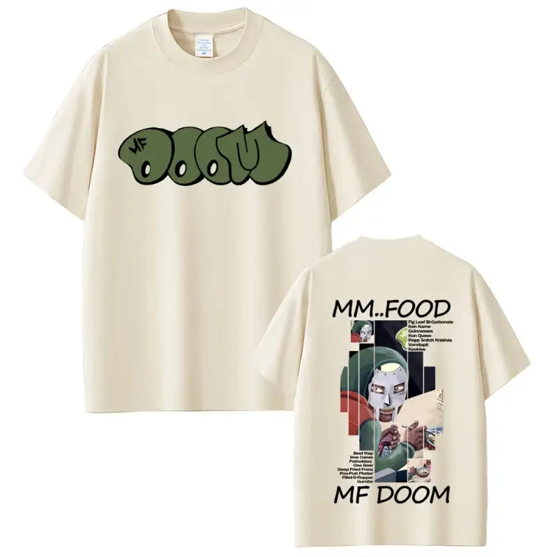 Rapper Mf Doom Album Madvillainy Graphic T-shirt Men Women Hip Hop Fashion Vintage T-shirts Male Casual Cotton Oversized T Shirt