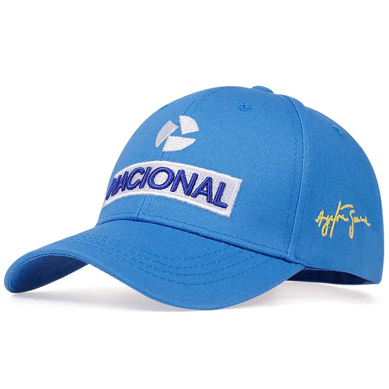 New Ayrton Senna Racer Fashion Letter Embroidered Hat Outdoor Sun Protection Team Baseball Cap Hip-hop Hats