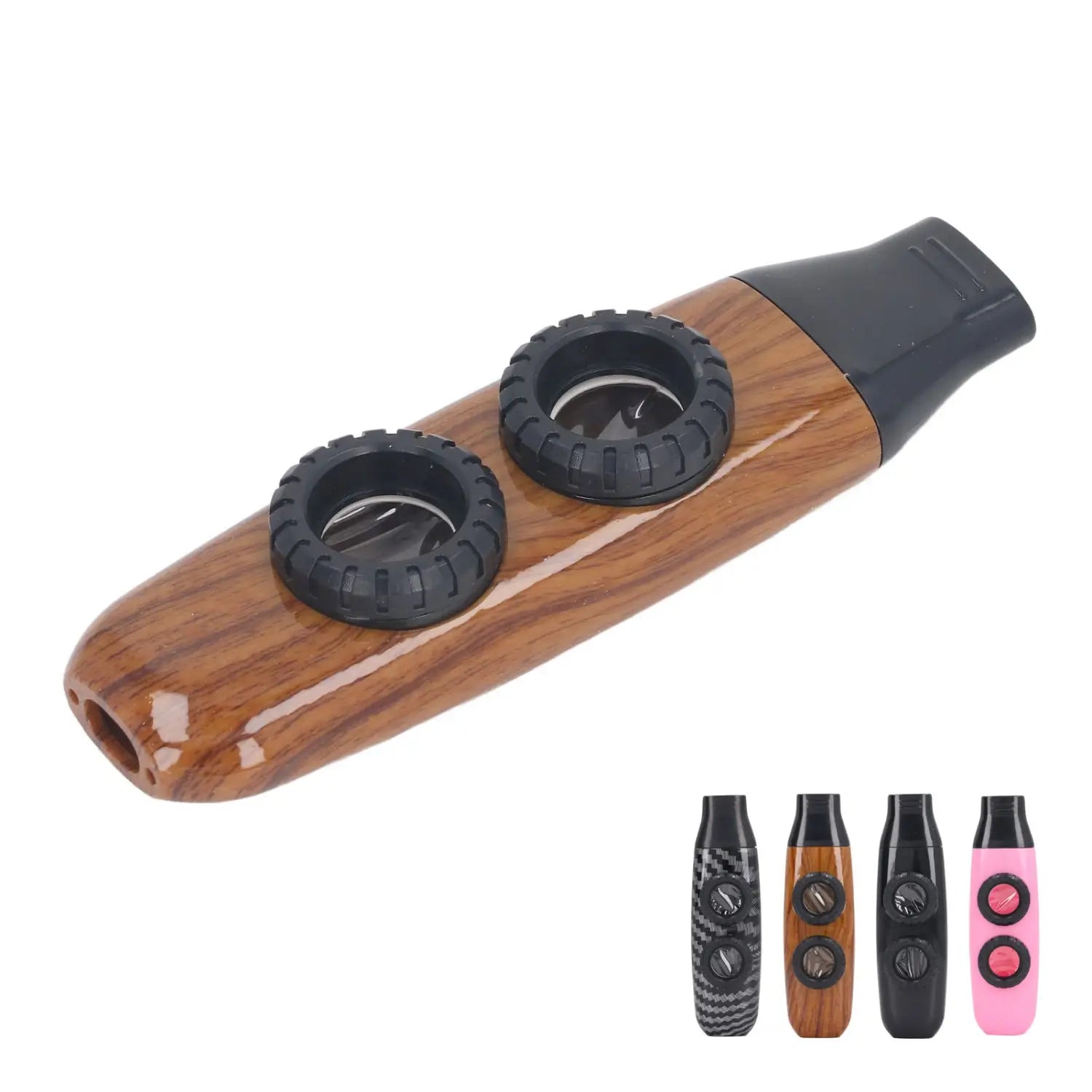 Kazoo Flute with Diaphragm Kazoo Flute Dual Hole Flute Adjustable Musical Wind Instrument With Diaphragm For Playing Performance