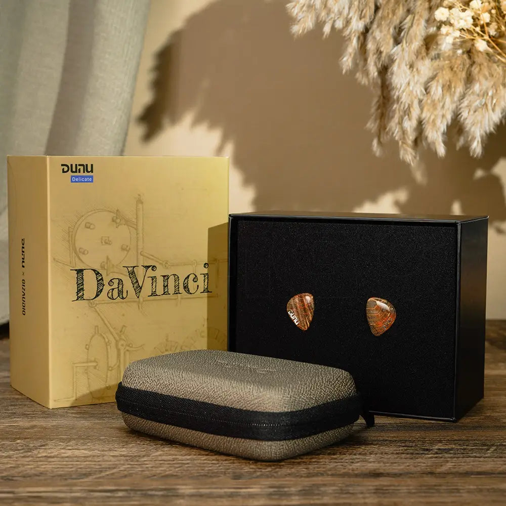 HiFiGo DUNU x Gizaudio DaVinci 2DD + 4BA Hybrid In-ear Monitor Earphones with 3.5mm + 4.4mm Swappable Termination Plugs Cable