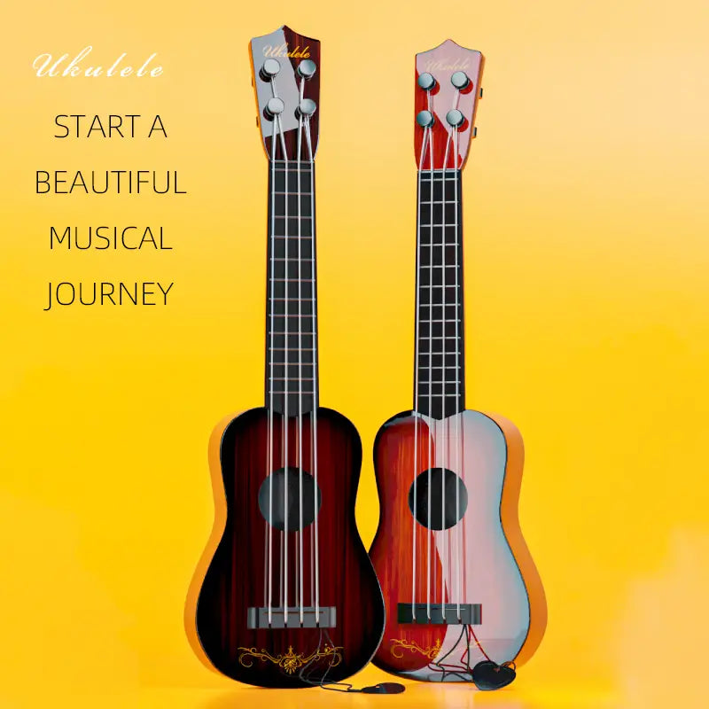 12.6 inches Children Guitar Toy Can Be Used To Play Elementary Instruments With Paddles Simulating Yukrili Music Toys