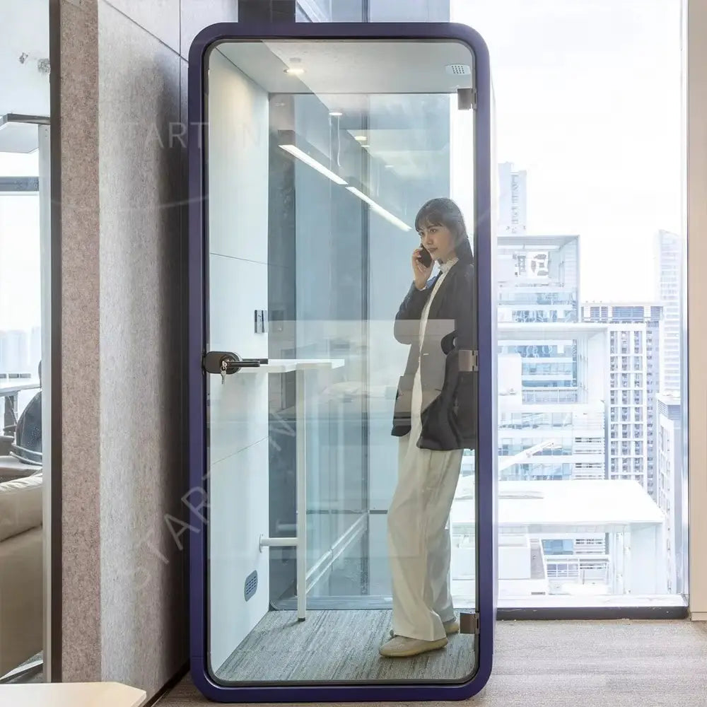 Modern Office Furniture Home Pod Portable Studio Work Sound Proof Mobile Soundproof Single Person Office Pods