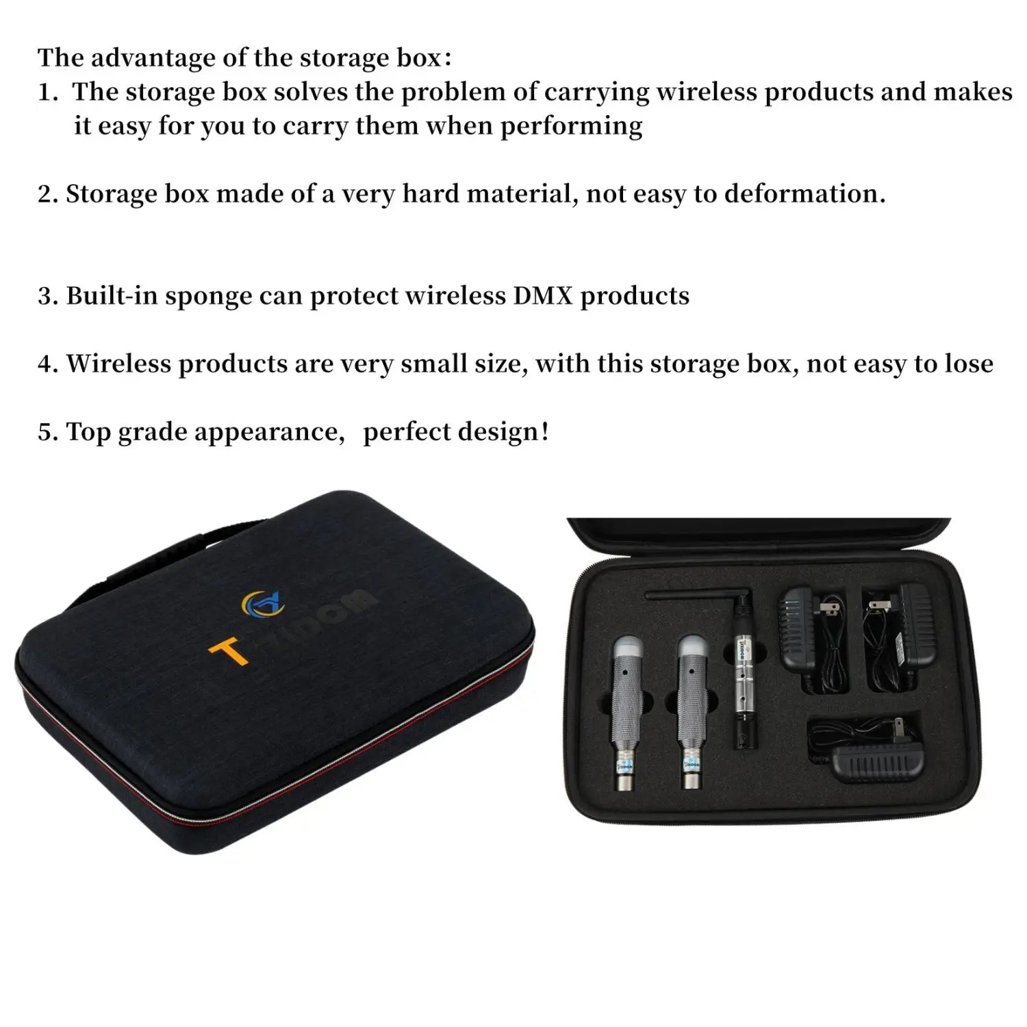 Wireless DMX 512 2.4G Charging DJ Receiver Built-in Battery /Transmitter LED Lighting Control for LED Stage Par Party Lig