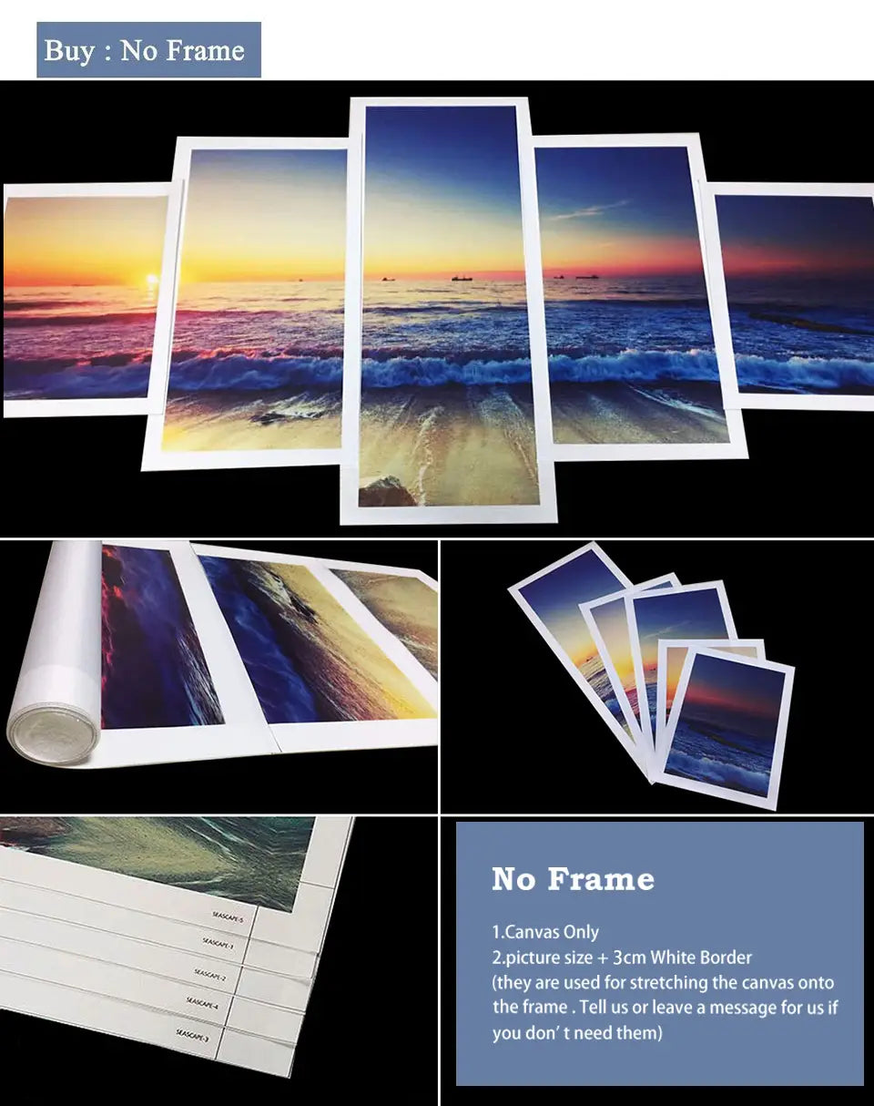 Unframe 5 Piece Canvas Art Music Dance Hall The Bar Wall DJ Night Club of Mural Bar Production Wholesale Canvas Print Poster
