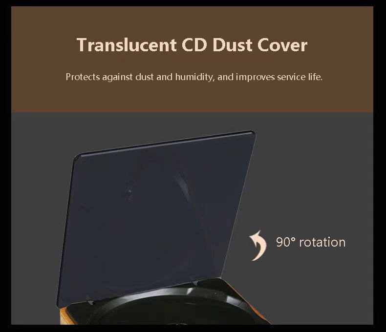 Wooden HIFI CD Player Bluetooth 5.1 Digital Optical Output USB Lossless Playback Wooden CD Music Player Infrared Remote Control