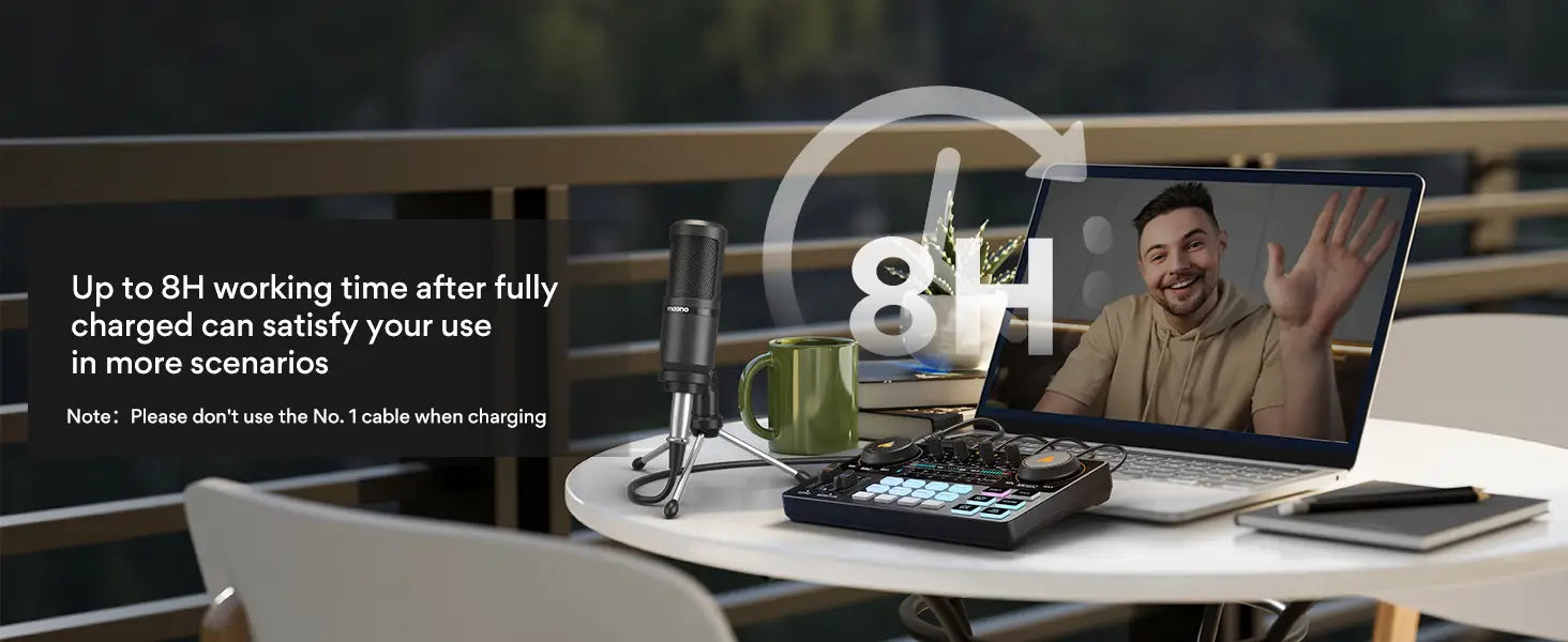 MaonoCaster AM200-S1 Audio Interface Podcast Studio Sound Card Kit with Microphone for Live Streaming Recording Youtube PC\Phone