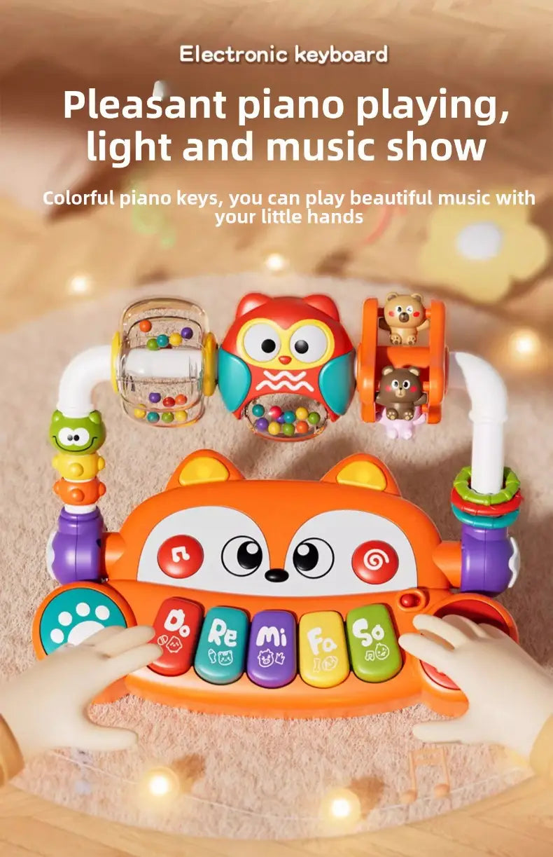 Electronic Keyboard Multifunctional Baby Mini Piano with Lights Music Toddlers Musical Instruments Educational Toys Kids Gifts