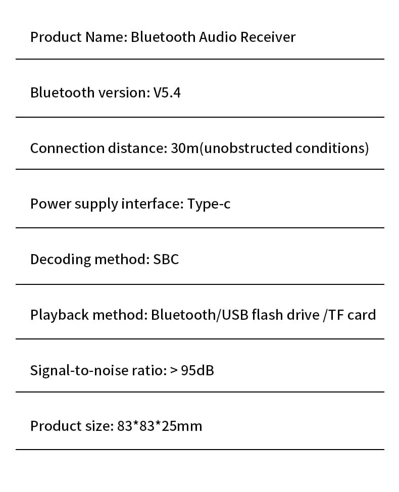 2 IN 1 Bluetooth 5.4 Audio Transmitter Receiver 3.5MM AUX RCA USB U-Disk HIFI Stereo Music Wireless Adapter DSP Decoding