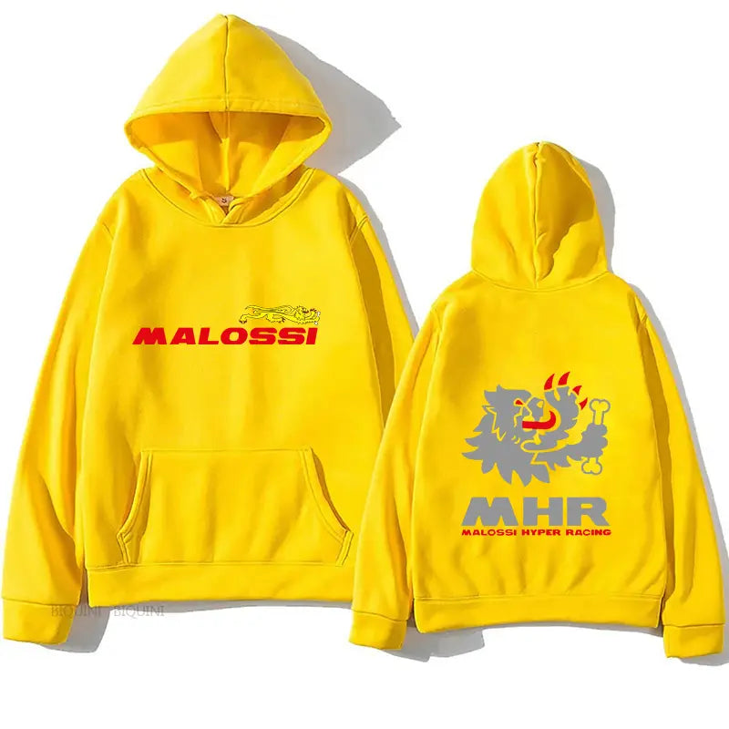 Malossi Theme Printed Hoodie Men’s Sweatshirt Unisex Streetwear Hip Hop Style Autumn Winter Fashion Hip Hop Male Tops Clothes