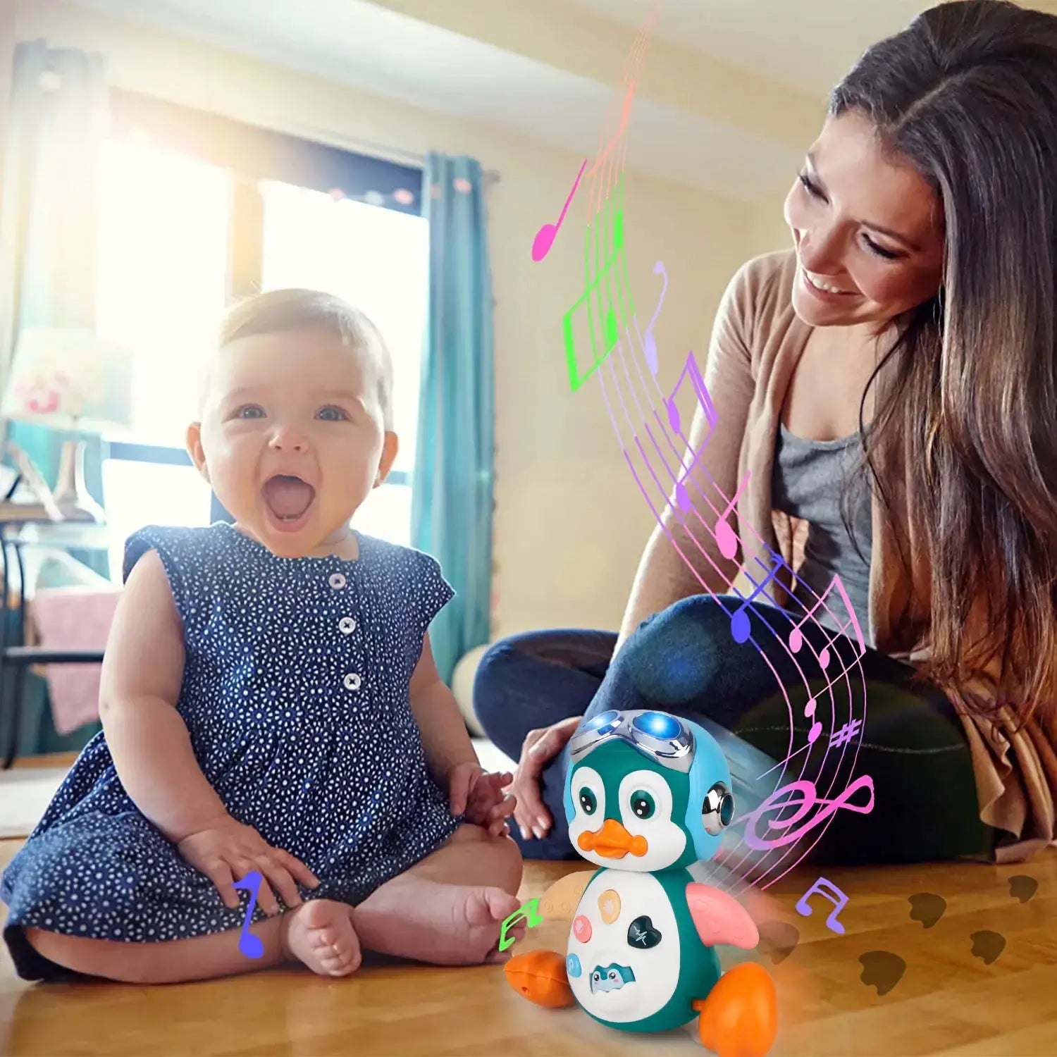 Kid Electronic Pet Toys Dancing Duck&Octopus Musical Penguin Baby Crawling Toys Toddler interactive Toys Tummy Time Gifts