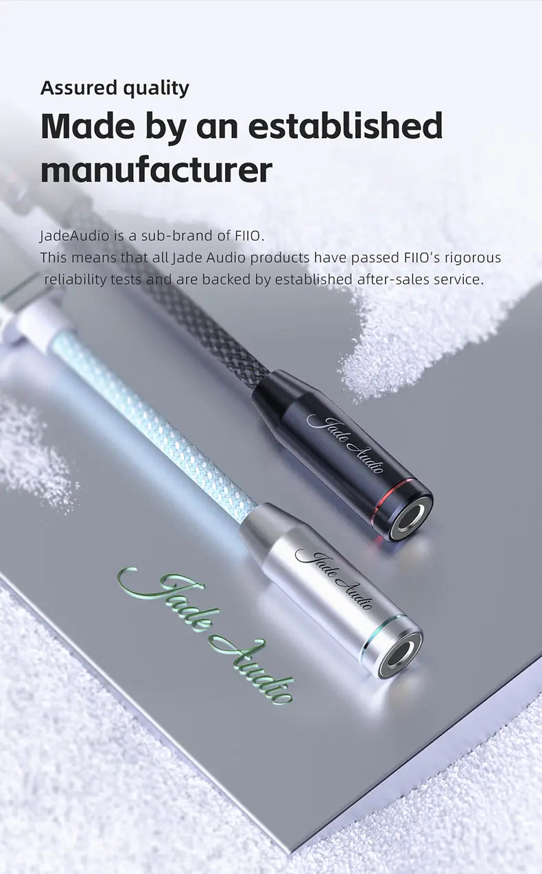 FiiO JA11 USB Type C to 3.5mm Earphone/Headphone Adapter USB C Cable USB C to 3.5 Audio Aux Cable For IOS Android