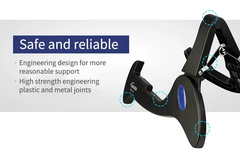 GUITTO GGS-01 Guitar Stand Guitar Parts & Accessories Universal Folding Tripod Holder A-Frame Musical Instrument Rack Holder