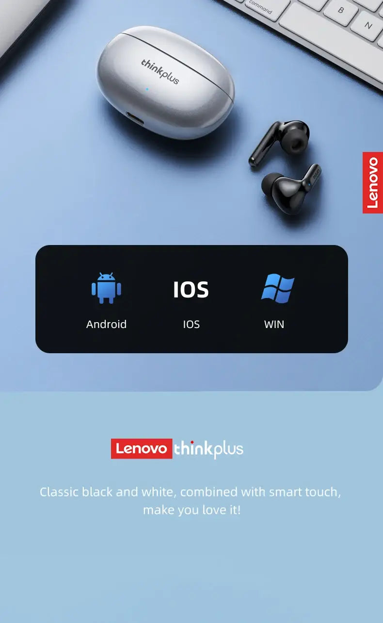 Lenovo XT88 Wireless Bluetooth Earbuds Hifi Music Earphone With Microphone Headphone Sport Waterproof Headset 2022 New