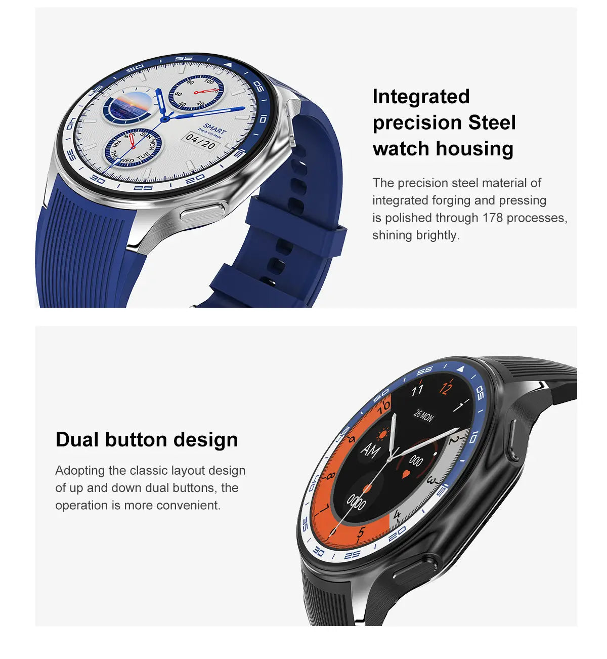 2024 New For OPPO Watch X Smart Watch 4G Memory Music Video Bluetooth Call IP68 Waterproof AMOLED Smartwatch For TWS Earphones