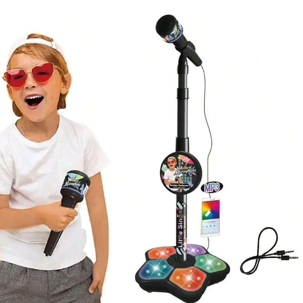Kids Microphone Stand Toy Portable Children’s Karaoke Electronic Durable Party Karaoke Microphone Stand Kids Karaoke Machine