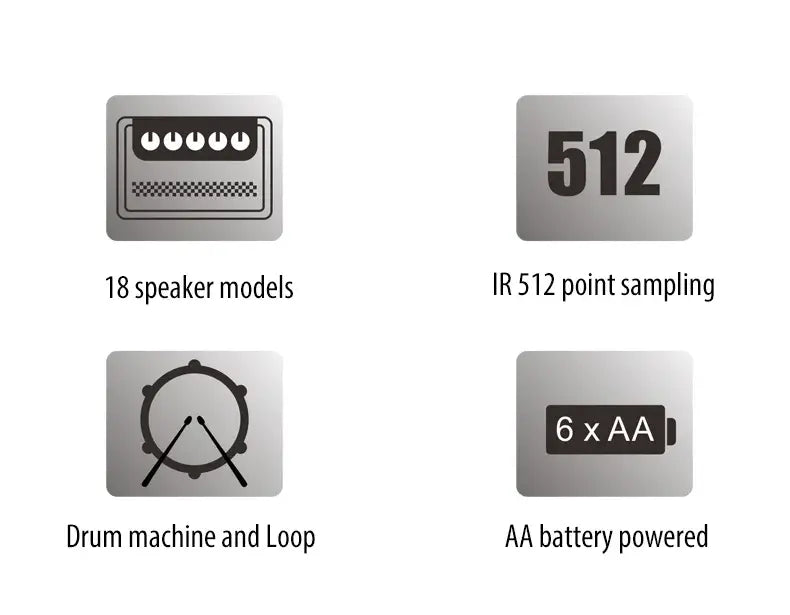 Guitar Pedal Synthesized Effect 18 Amp Models IR 512 Dot Sampling Drum Machine and Loop Function KMF-1 Guitar Accessories